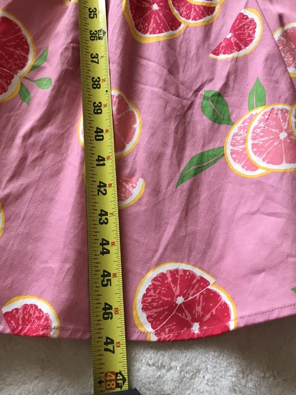 Collectif Caterina Grapefruit Swing Dress Size 3XL - Picture 6 of 9